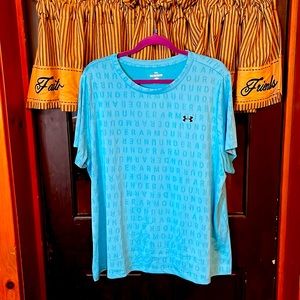 Under Armour 2X Turquoise Blue Women’s T-shirt